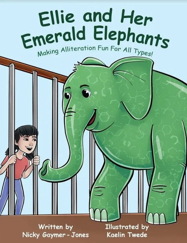 Ellie and Her Emerald Elephants